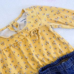 mustard baby girl outfit